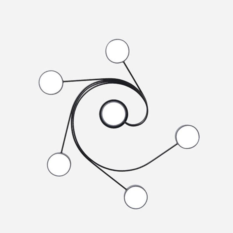 Nordic Style Flush Mount Plafondlamp Eenvoudige Moderne Creatieve Plafondlamp voor Woonkamer