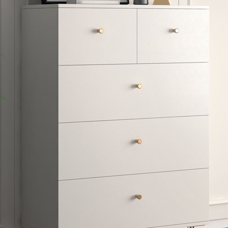 15.74" Wide Modern Accent Chest White Accent Cabinet with Drawers