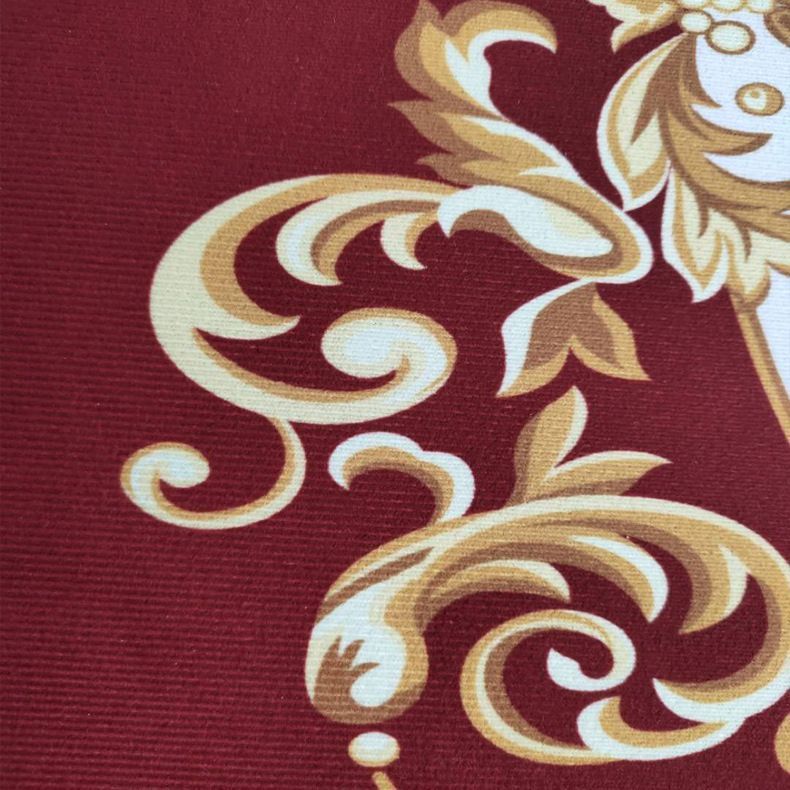 Classical Flower Print Rug Gorgeous Trendy Area Rug Anti-Slip Backing Carpet for Living Room