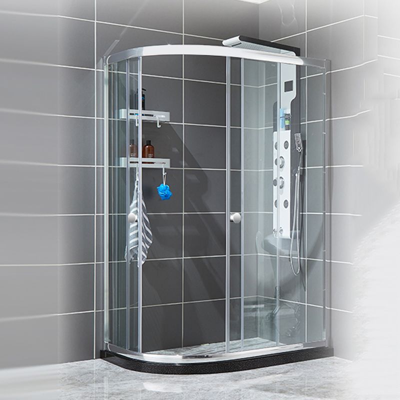 Modern Style Stainless Steel Frame Folding Tempered Glass Shower Screen