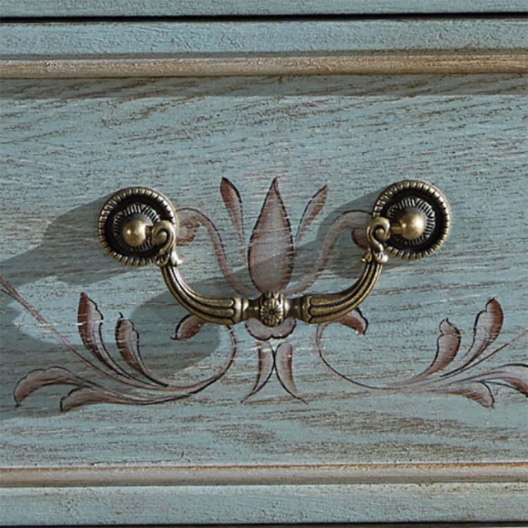 Traditional Wood Media Chest Horizontal Lingerie Chest with Drawers