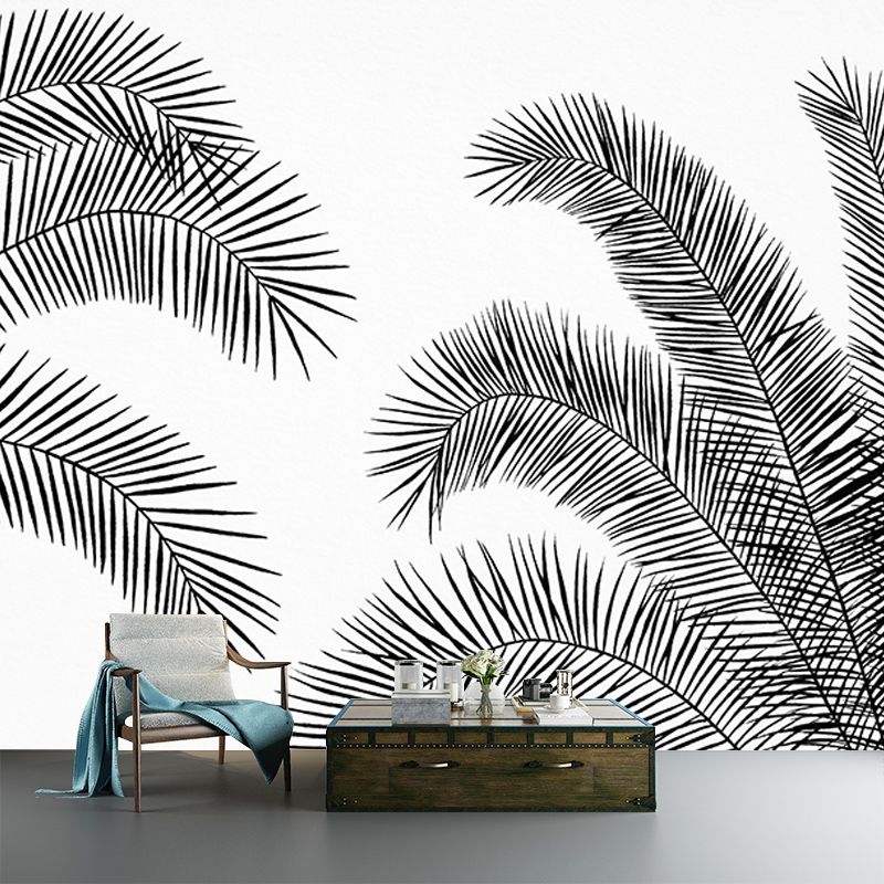 Environmental Illustration Mural Wallpaper Tropical Plants Indoor Wall Mural