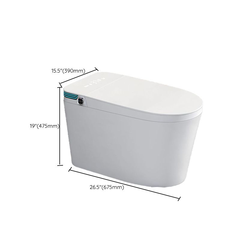 One Piece Toilet ABS Modern Toilet Floor Mounted Siphon Jet Toilet Bowl