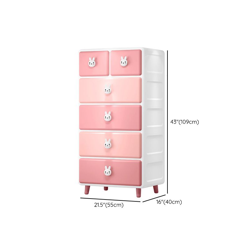 Plastic with 6 Drawer Contemporary with Lower Storage Drawers Wardrobe Armoire