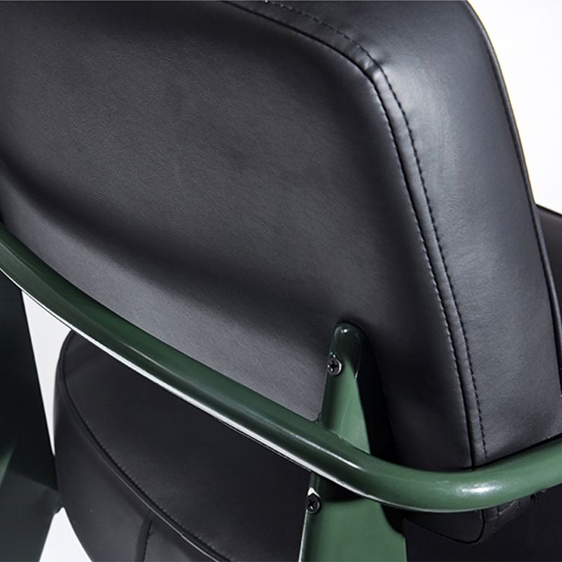 Scandinavian Home Arm Chair Open Back Upholstered Metal Dining Room Chair