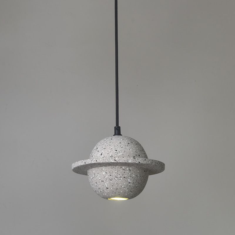 Planet-vormige LED hangende lamp cement cement single-bulp slaapkamer hanglampverlichting armatuur