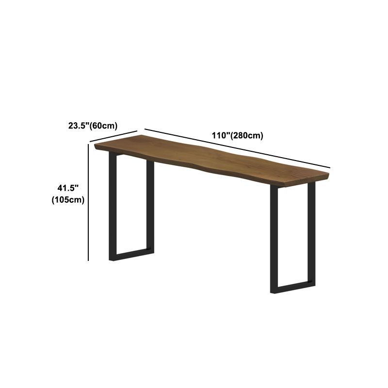 1/9 Pieces Modern Rectangular Bistro Table Set Wooden Counter Table with Backless Stools
