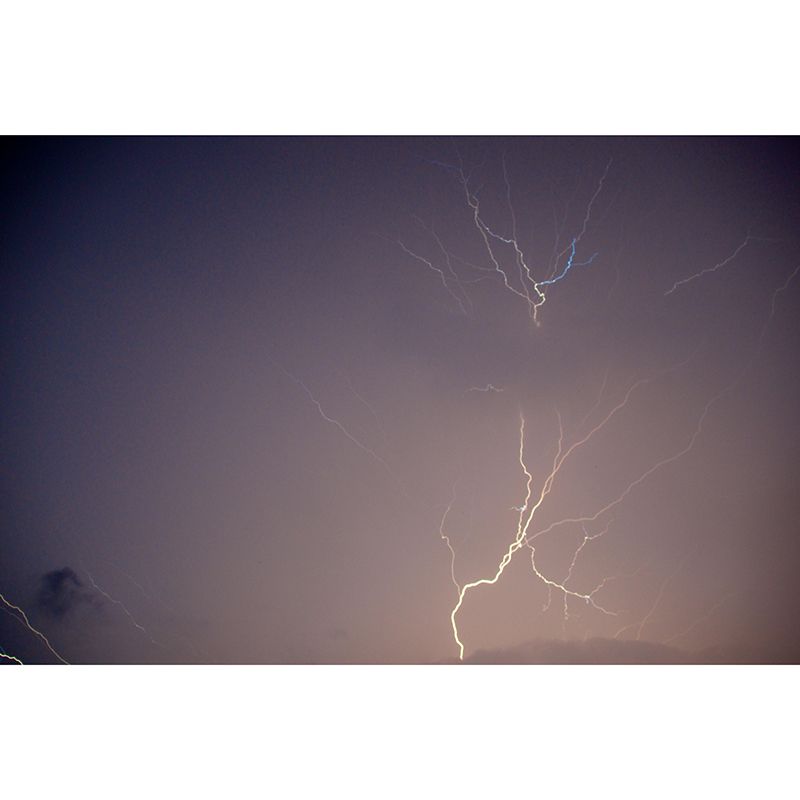 Lightning Contemporary Wall Mural Modernist Wall Covering for Bedroom Decor