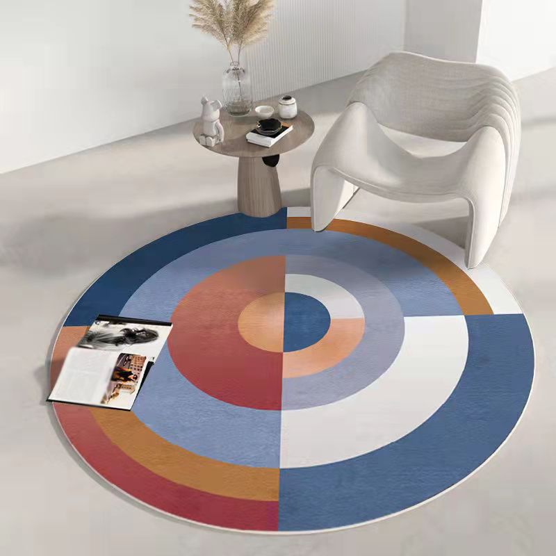 Tapis nordique marron en Polyester, couleur bosselée, lavable, pour la décoration de la maison