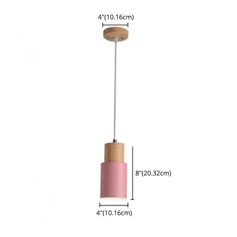 1 Cylindre lumineux Lights Hanging Lighttures Nordic Style Light For Restaurant