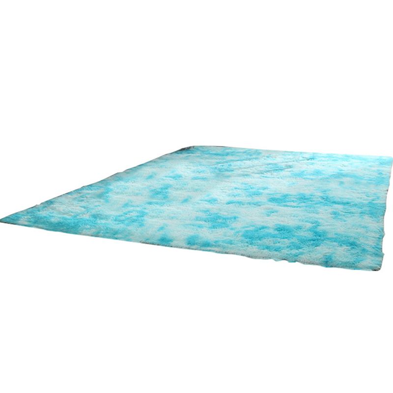 Natürlicher Krawattenfärbem Gemusterter Teppich Multi-Color Fluffy Teppy Anti-Slip Easy Care Teppich für Wohnkultur