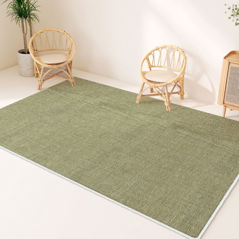Modern Polyester Carpet Trendy Solid Color Area Rug Non-Slip Backing Rug for Living Room