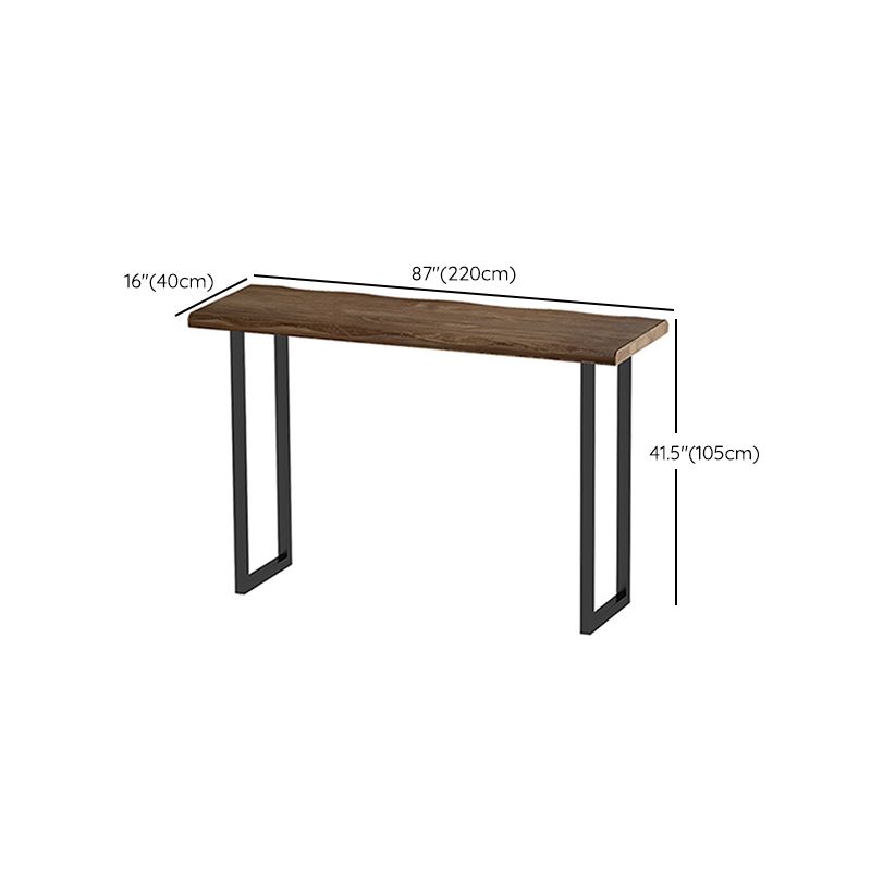 Modern Style Wood 1/2/3 Pieces Bar Table Set Rectangle Bar Table with Metal Legs