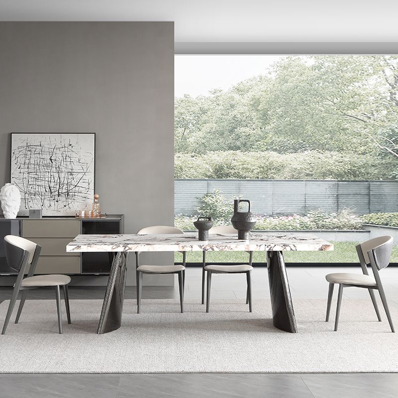 Stone Top Dining Table Set 1/4/5/7 Pieces Dinette Set for Dining Room