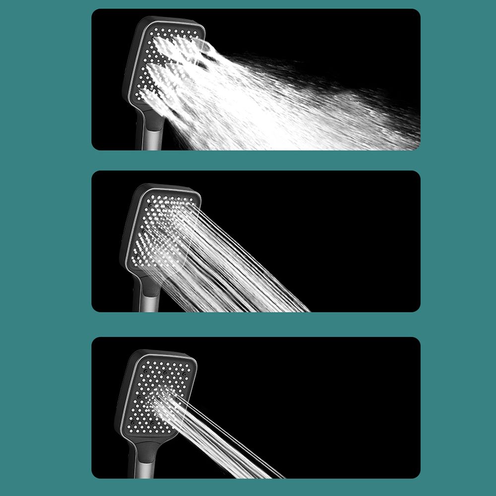 Push Button Shower System Wall Mount Handshower Square Shower System with Shower Hose