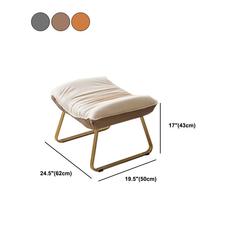 37.4" x 41.3" x 35.4" Rocker Chair Suede and Metal with Seat Cushion Rocker Wingback