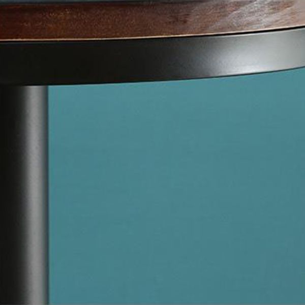 Solid Wood Pub Table Bar Height Industrial Round Bar Table for Indoor