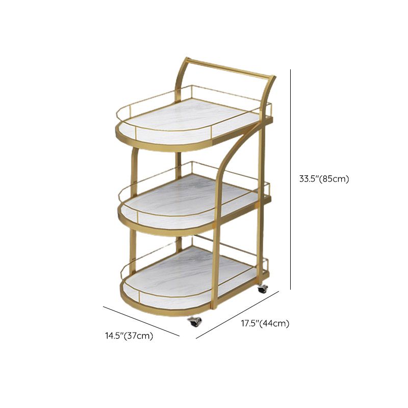 Open Storage Modern Prep Table Home Dining Rolling Prep Table