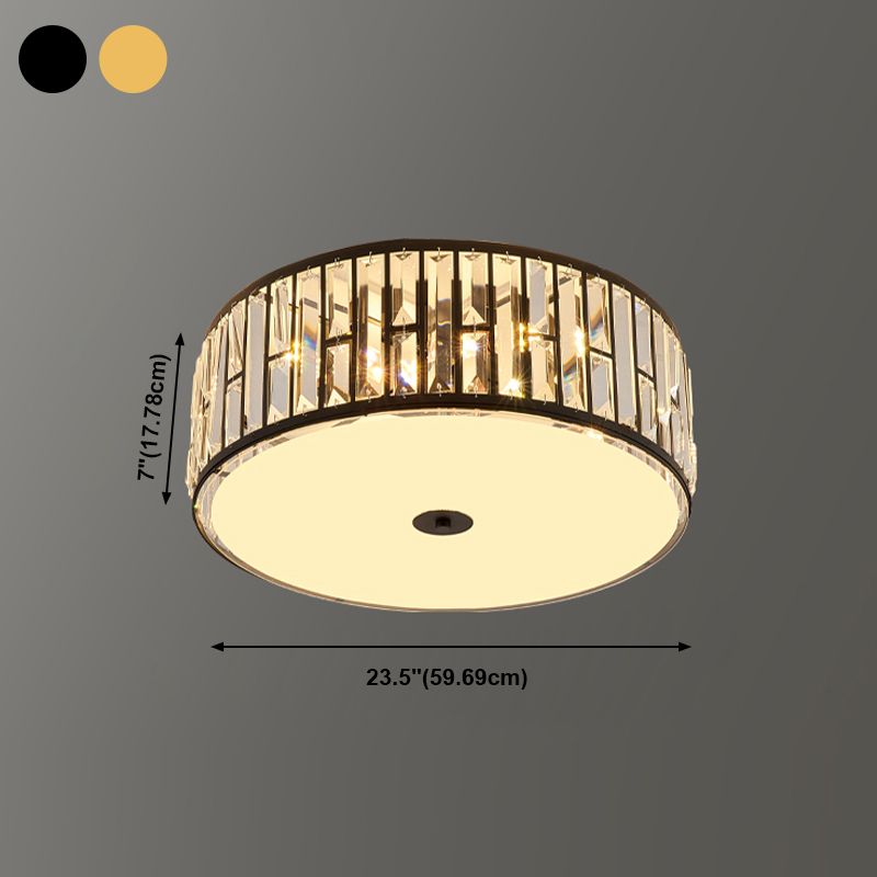 Éclairage de plafond encastré en cristal, plafonniers modernes pour salon