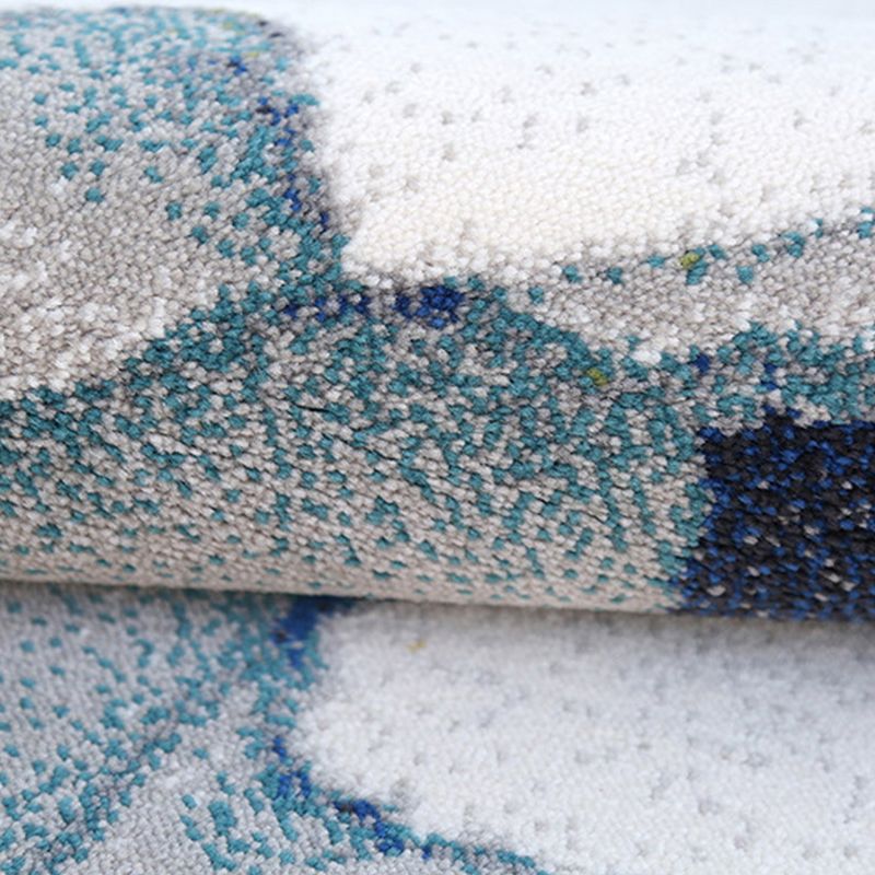 Gold Modern Area Carpet Polypropylene Graphic Carpet Washable Carpet for Living Room