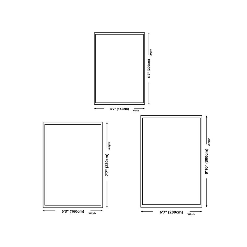 Light Grey Casual Rug Polyester Graphic Rug Non-Slip Backing Rug for Sitting Room