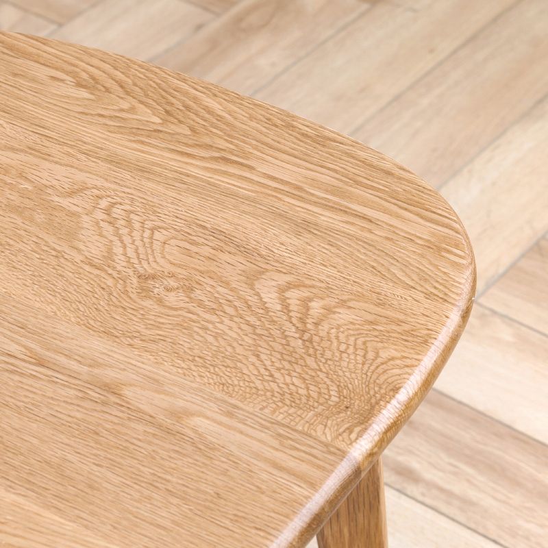 Skandinavischer Stil Esszimmerstuhl Holz Essnetz Armless Stuhl für Küche