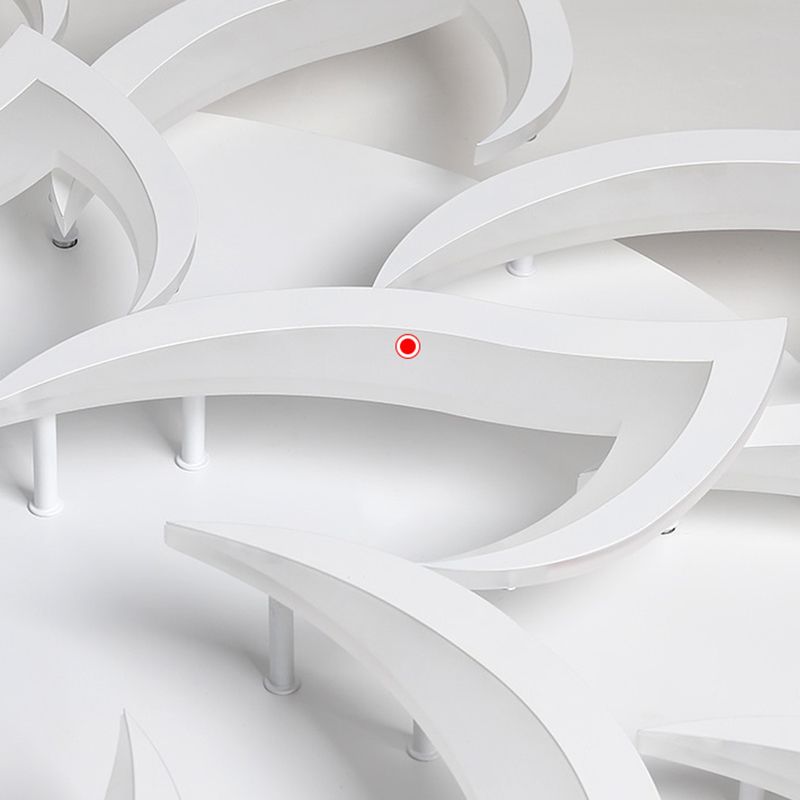 Plafonnier LED en acrylique en forme de fleur, luminaire de plafond Simple pour le salon
