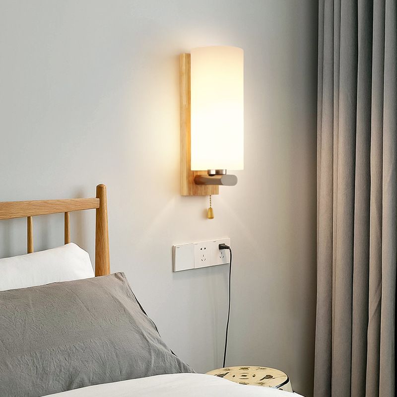 Log de pared cilindroide de color logar