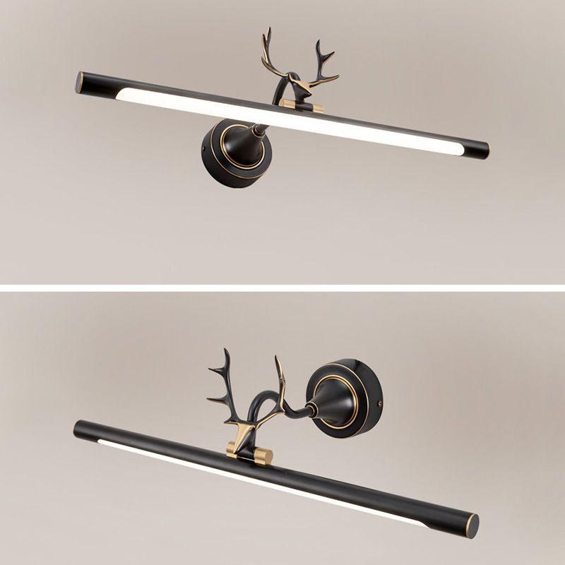 Postmodern Antlers Wall Sconce Gold One-Blub Metal Wall Mounted Lamps for Bathroom