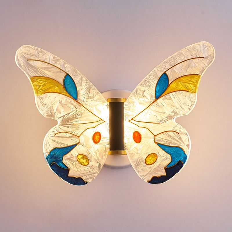 Lampada a parete a forma di farfalla blu a forma di farfalla a forma di farfalla artistica a parete a forma di parafalla a parete artistica a parete artistica