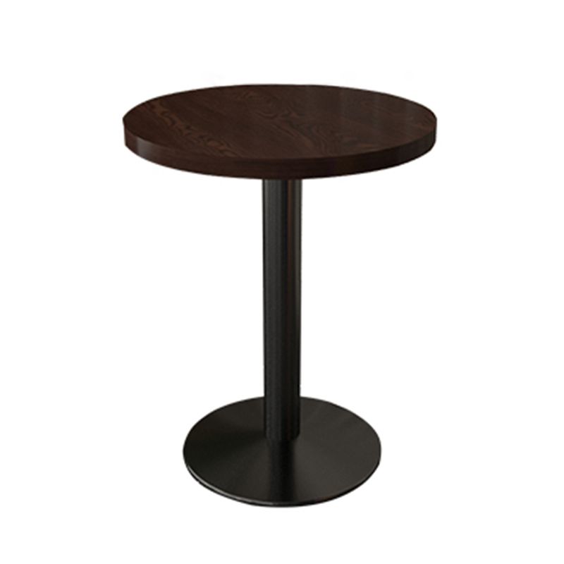 Industrial Wooden Dinner Room Kitchen Table Brown Table with Black Frame for Dining Room