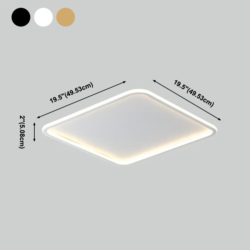 Plafondlamp in eenvoudige stijl, aluminium plafondlamp voor slaapkamer, woonkamer