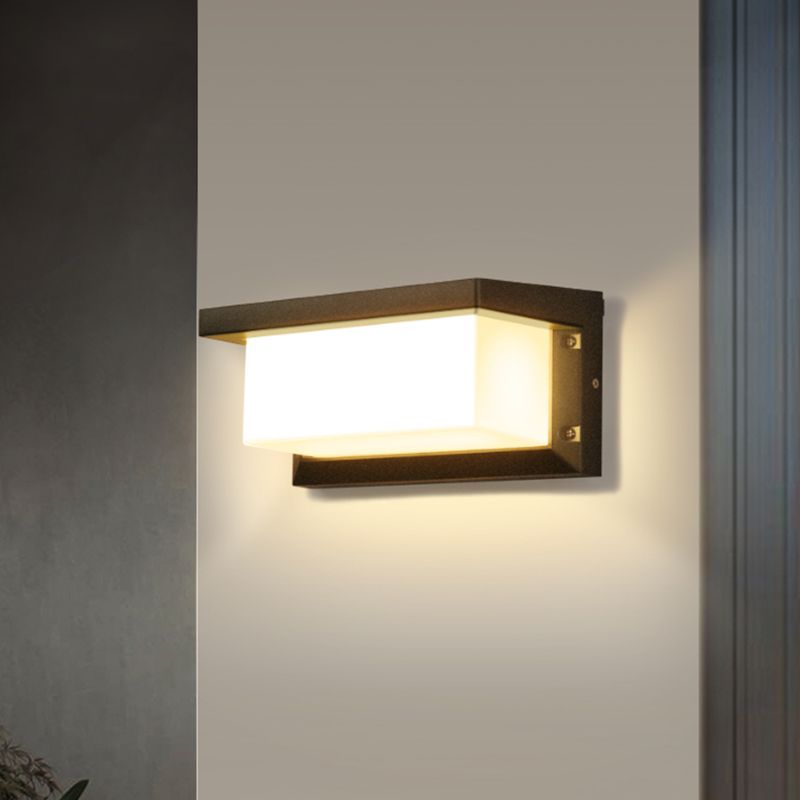 Minimalistische Leuchten wasserdichte Außenbeleuchtungskörper mit Acrylschatten