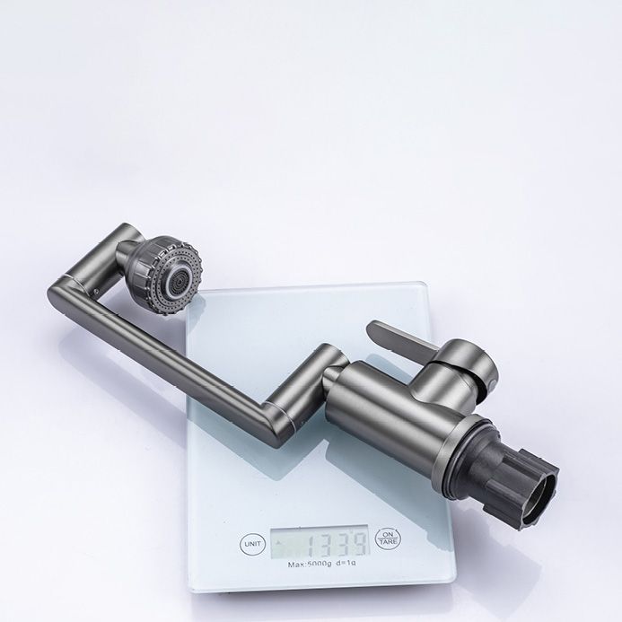 Contemporary Centerset Faucet Lever Handles Low Arc Stainless Steel Faucet