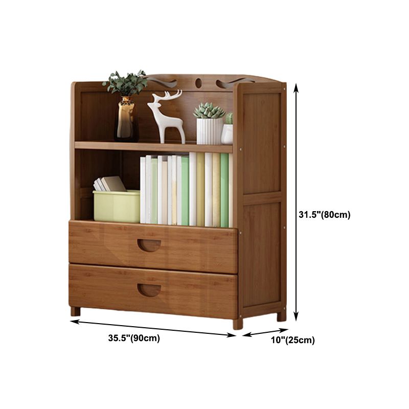 9.9" W Modern Bookcase Matte Finish Closed Back Bookshelf for Study Room