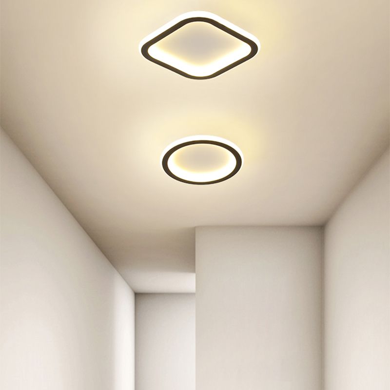 Pentagone/carré/rond/triangle LED plafonnier encastré moderne encastré