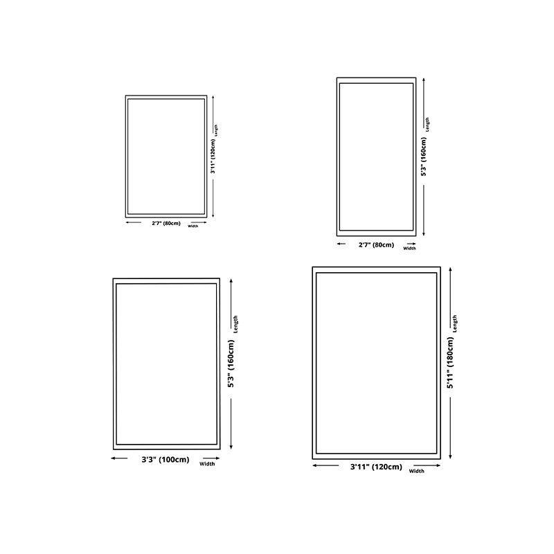 Brown Simple Rug Polyester Modern Rug Washable Indoor Rug for Home Decor