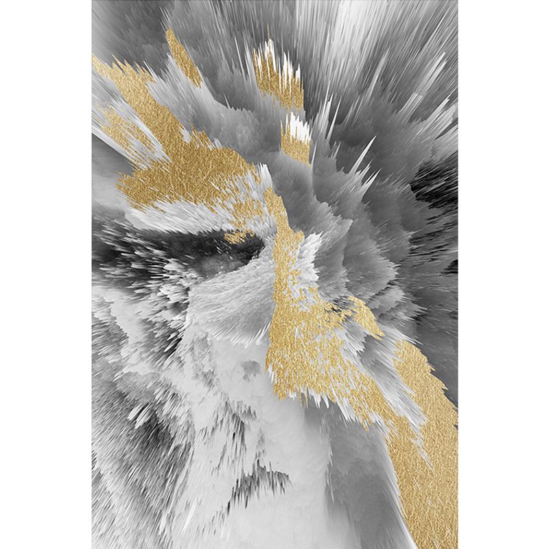 Reclaimed Splash Ink Carpet Polyester Indoor Carpet Stain Resistant Area Rug for Living Room