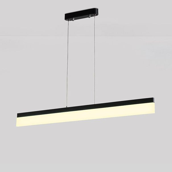 Linear Island Chandelier Lights Simplicity Acrylic Chandelier Lighting Fixtures for Office