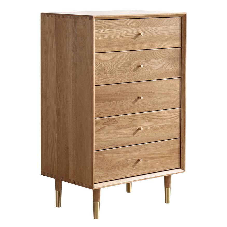 Oak Wood Dining Room Sideboard Cabinet Modern Buffet Server Cabinet with Drawers