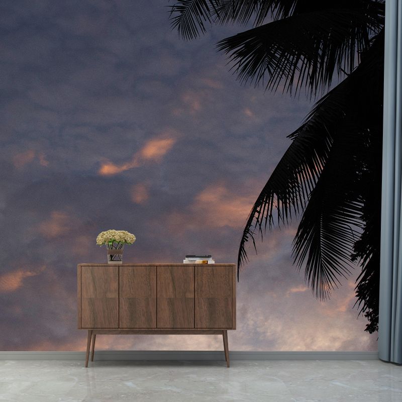 Tropical Palm Mildew Resistant Mural Decorative Photography Wall Covering