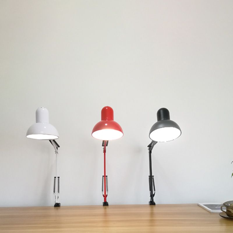 Eisenschüssel Schattenklemme-On-Aufgabenlampe Macaron 1-Bulb verstellbarer Tischlicht