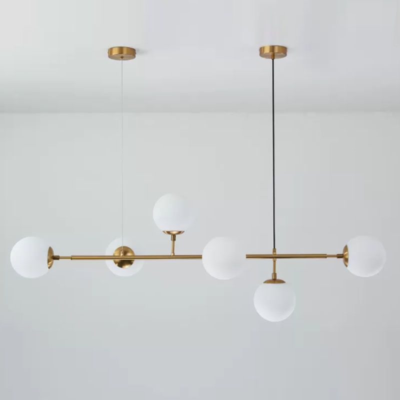 Modern Style Molecule Over Island Lighting Glass Multi-Lights Hanging Pendant Lights for Dining Room