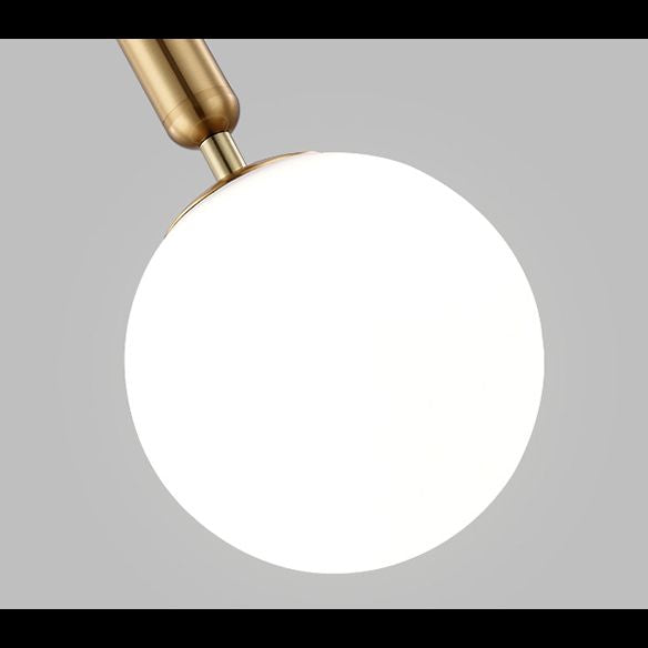 Modern Metal Wall Lighting Sconce Ball Glass Shade Wall Lamp with Hanging Wire