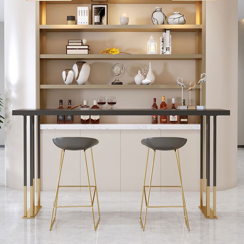 Rectangular Bar Stool and Table Set 1/3 Pieces Pub Table Set