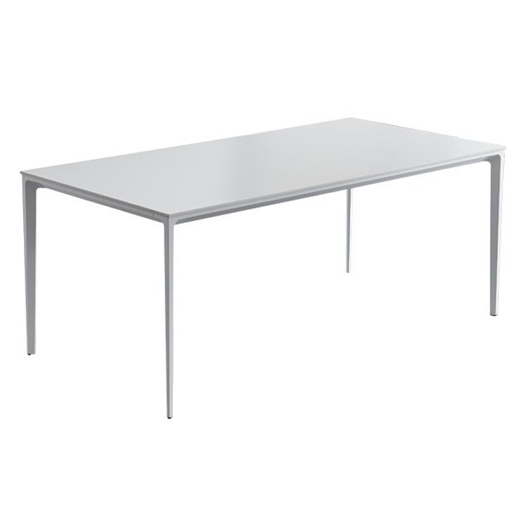 Stone Top Dining Table Rectangle Contemporary Dining Table with 4 Legs