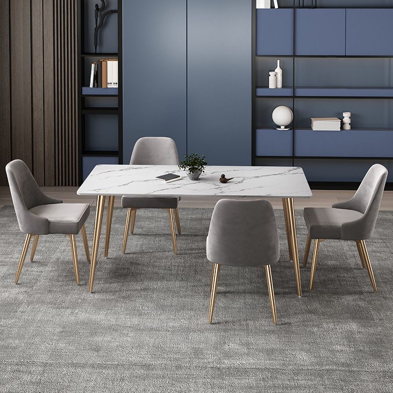 Glam Stone Dining Room Set 1/2/5/7 Pieces Dining Furniture Set /Separate Items