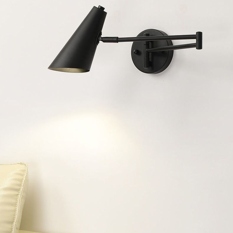 Modern Creative Metal Wall Lamp Geometric 1-Light Wall Light for Bedroom