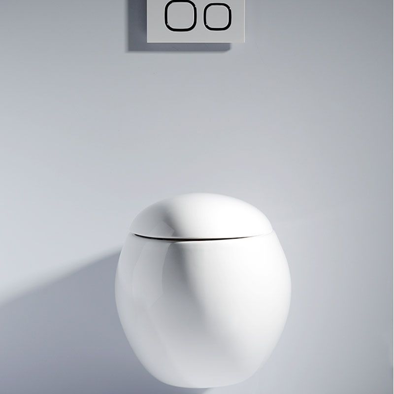 Modern Wall Mount Toilet Gravity Toilet Bowl with Slow Close Seat for Washroom