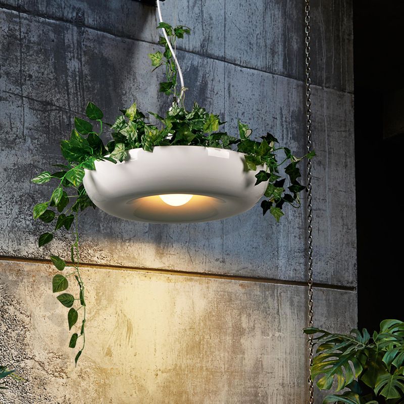 Industriële verfrissende planten hanglampen plafondlampen creatief een enkele licht hanglamp voor coffeeshop